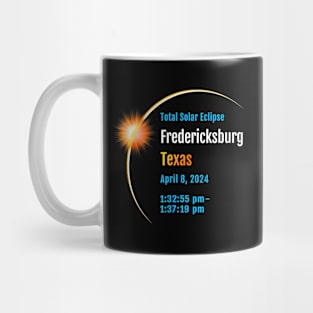 Fredericksburg Texas Tx Total Solar Eclipse 2024 1 Mug